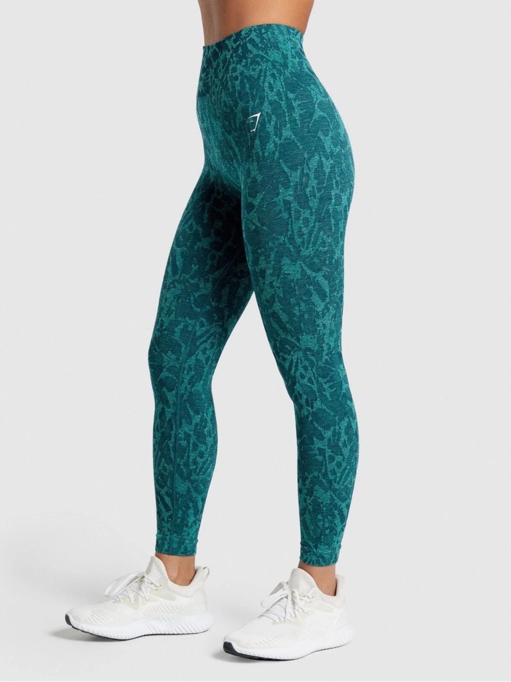 Like New, Gymshark Adapt Animal Seamless Leggings Butterfly Teal Size M